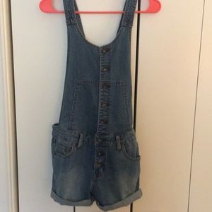 Free people denim romper